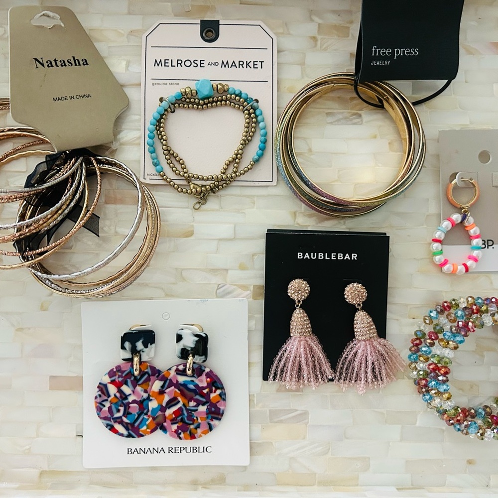NEW Designer Jewelry Variety Earring and Bracelet Bundle
